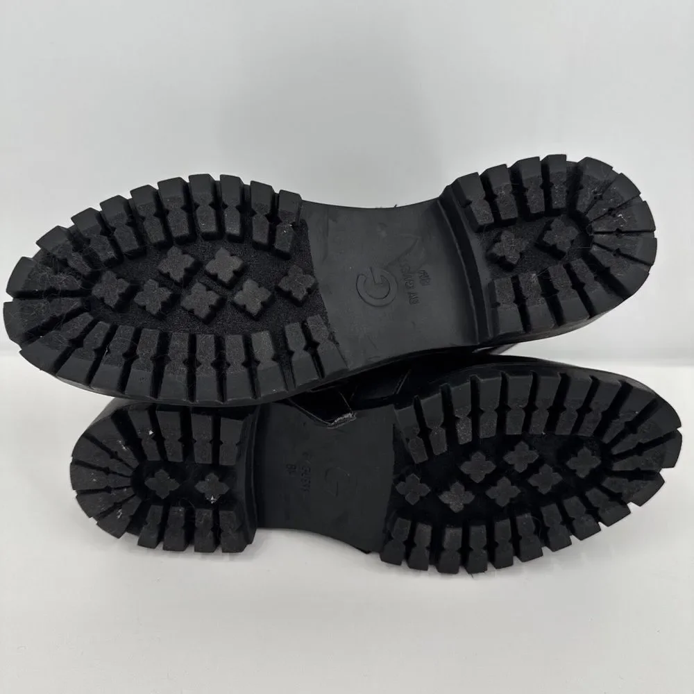 G By Guess Womens Ankle Booties Embroidered ‎ W Flowers Black Buckle  Size 8M - Picture 8 of 9